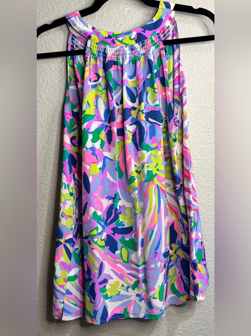 Lilly Pulitzer Sleeveless V-Neck Floral - Purple Multi - Picture 4 of 5